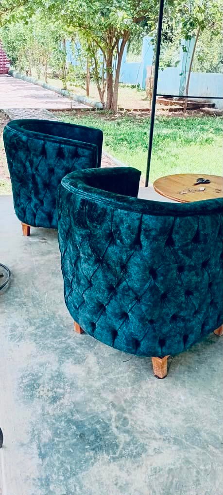 Custom Velvet Lounge Chairs in Tanzania | StarDecor